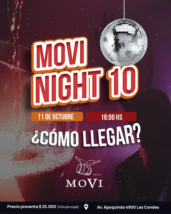 🎟 Entrada MOVI Night 10 – Feria de Vinos + Fiesta Retro