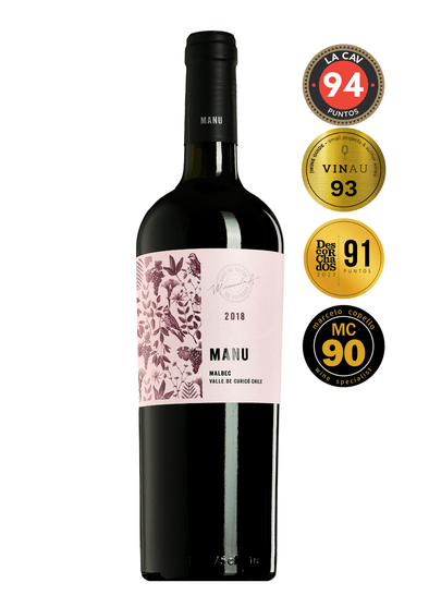 Vino Malbec chileno